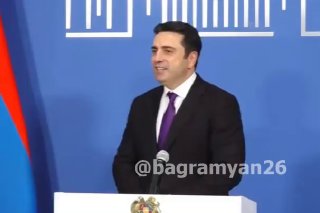 Ален Симонян на пресс-конференции в Ереване, Тавушская область