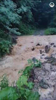 Разлившаяся река в Дилижане Тавушской области после дождей