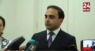 Тигран Авинян выступает с заявлением о выборах в Тавушской области