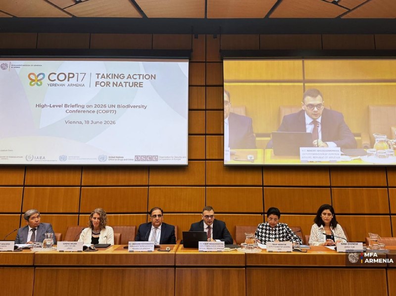 Замглавы МИД Армении представил подготовку к COP17 по биоразнообразию в Вене