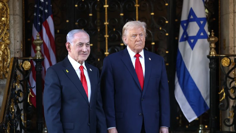 Дональд Трамп и Биньямин Нетаньяху на совместной встрече