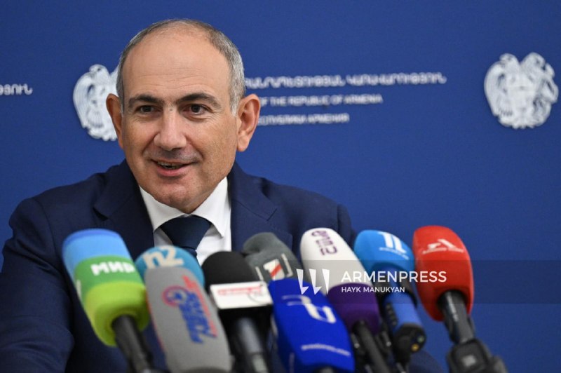 Премьер-министр Армении Никол Пашинян на брифинге о проекте TRIPP в Тавушской области
