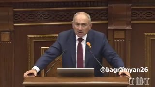 Премьер-министр Армении Никол Пашинян выступает в парламенте, Ереван