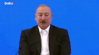 Ильхам Алиев выступает с заявлением о поддержке Украины