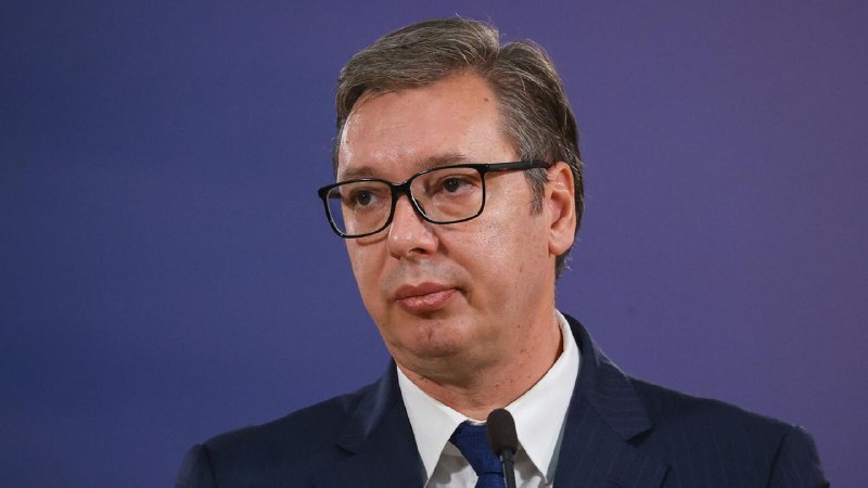Александр Вучич на пресс-конференции, Сербия