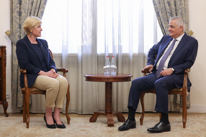 Встреча вице-премьера Армении Мгера Григоряна с послом Эстонии Марге Мардисалу-Кахар в Ереване