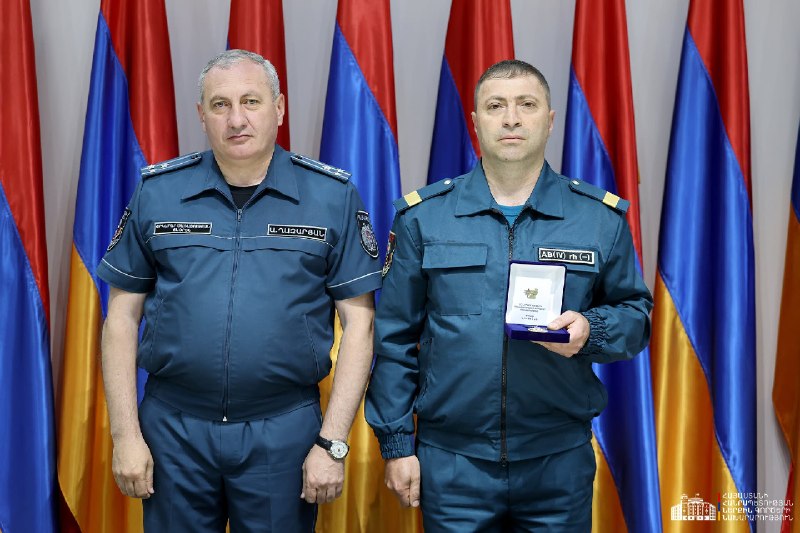 Награждение спасателей в Тавушской области за поисковую операцию на реке Памбак